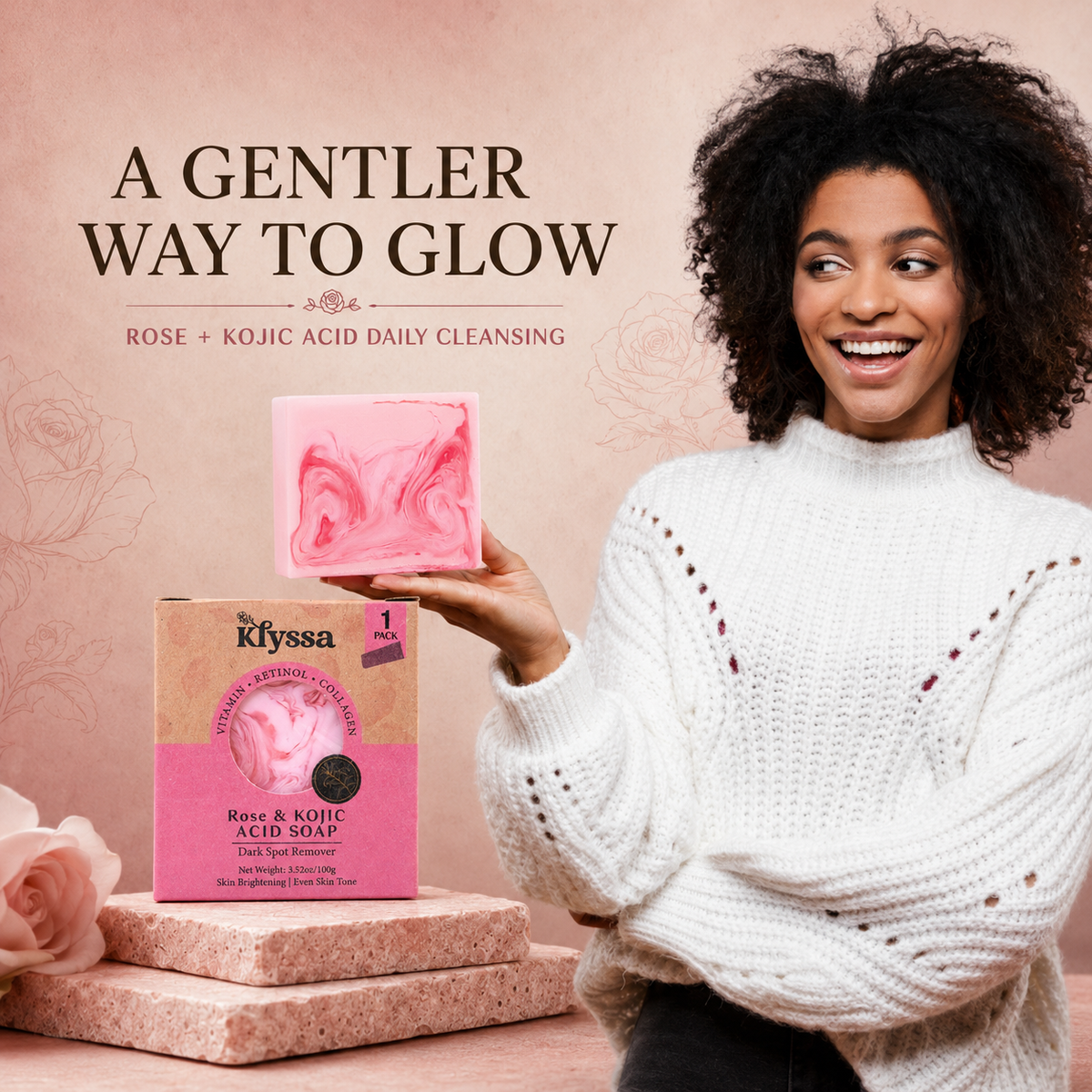 Klyssa Rose & Kojic Acid Soap