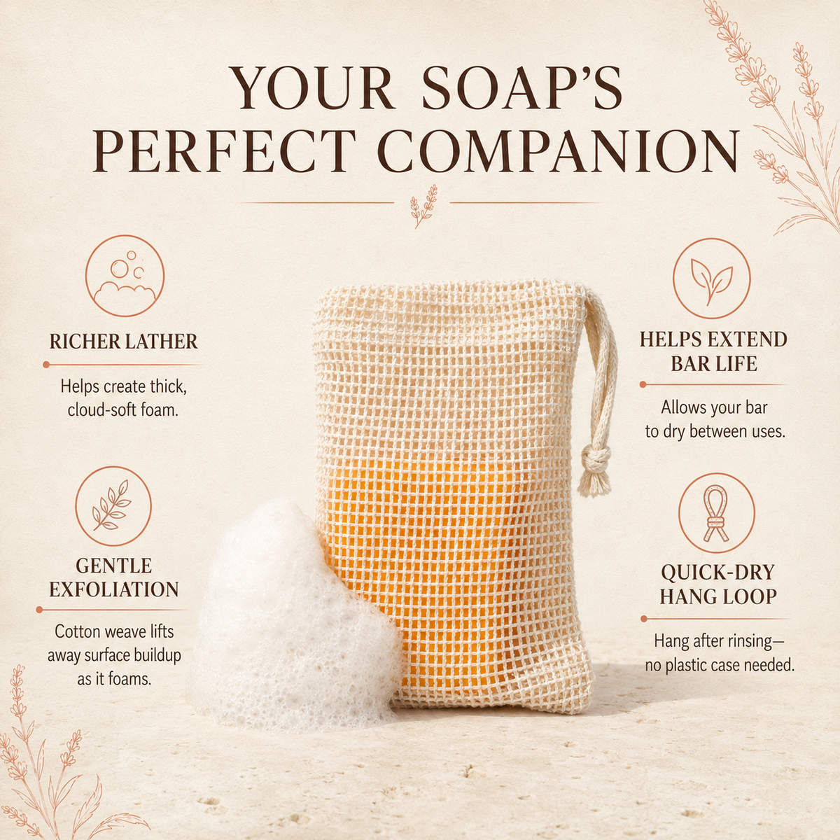 Klyssa CloudLather™ Soap Saver Pouch