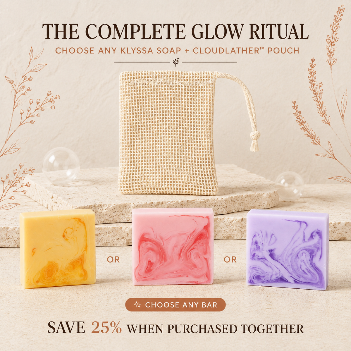 Klyssa CloudLather™ Soap Saver Pouch