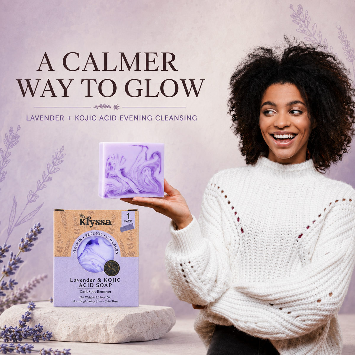 Klyssa Lavender & Kojic Acid Soap