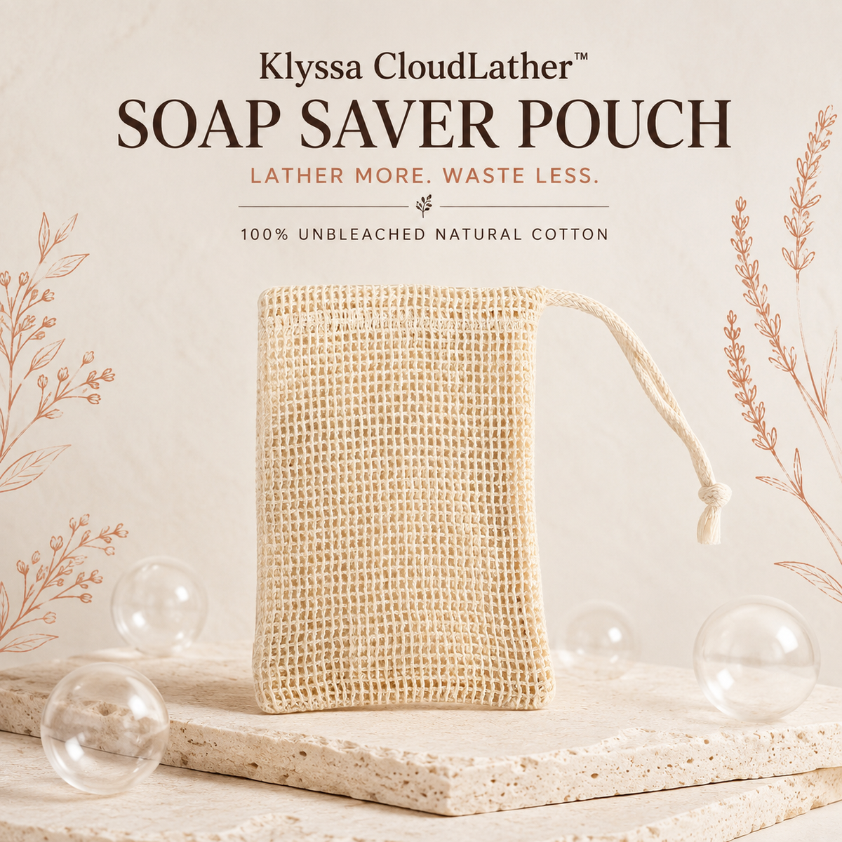 Klyssa CloudLather™ Soap Saver Pouch